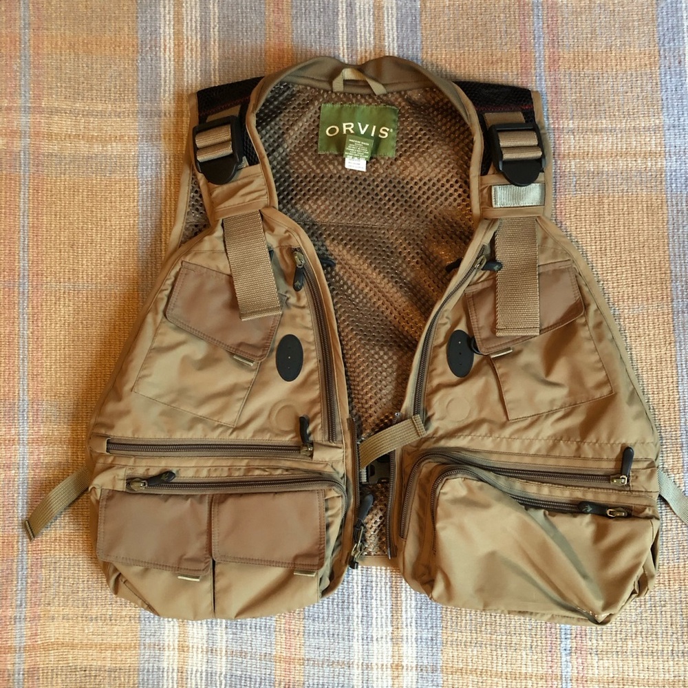 Orvis Tan Outdoor Utility Vest